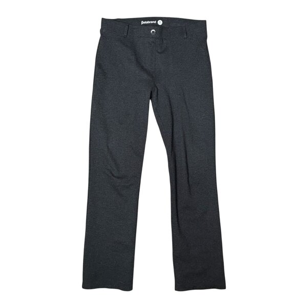 Betabrand Charcoal Gray straight Pants Size Medium Petite - Picture 1 of 7